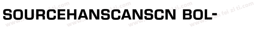 sourcehanscanscn bol字体转换